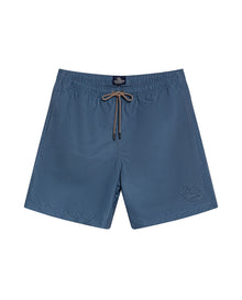 Mens Swim Trunks Recycled Polyester Horizontal Stripes Adjustable Waist Internal Brief Drainage Eyelet - Blue 63_651H001_AZU193923_3