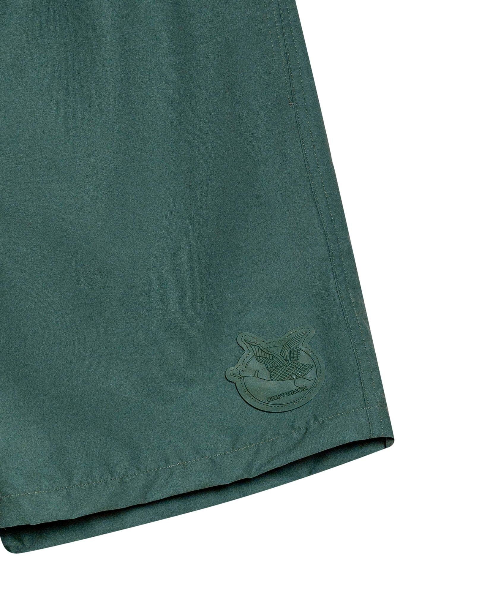 Mens Swim Trunks Recycled Polyester Horizontal Stripes Adjustable Waist Internal Brief Drainage Eyelet - Green 63_651H001_VER185718_8