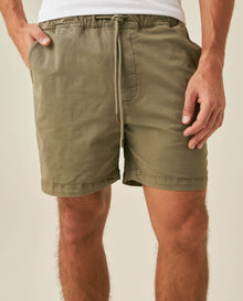 Mens Bermuda Shorts Elastic Waist Cotton Elastane Papery Touch Cool Sensation - Green 63_651H006_VER180312_0