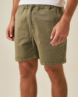 Mens Bermuda Shorts Elastic Waist Cotton Elastane Papery Touch Cool Sensation - Green 63_651H006_VER180312_5