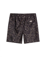Mens Swim Trunks Mid Rise Recycled Polyester Non-Stretch Classic Structure Adjustable Waist Elastane Lining - Black 63_651H007_NEG194007_5