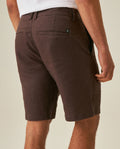Mens Bermuda Shorts Relaxed Straight Silhouette Linen Pure Natural Maximum Freshness Piping Pockets - Brown 63_651H700_CAF191101_7