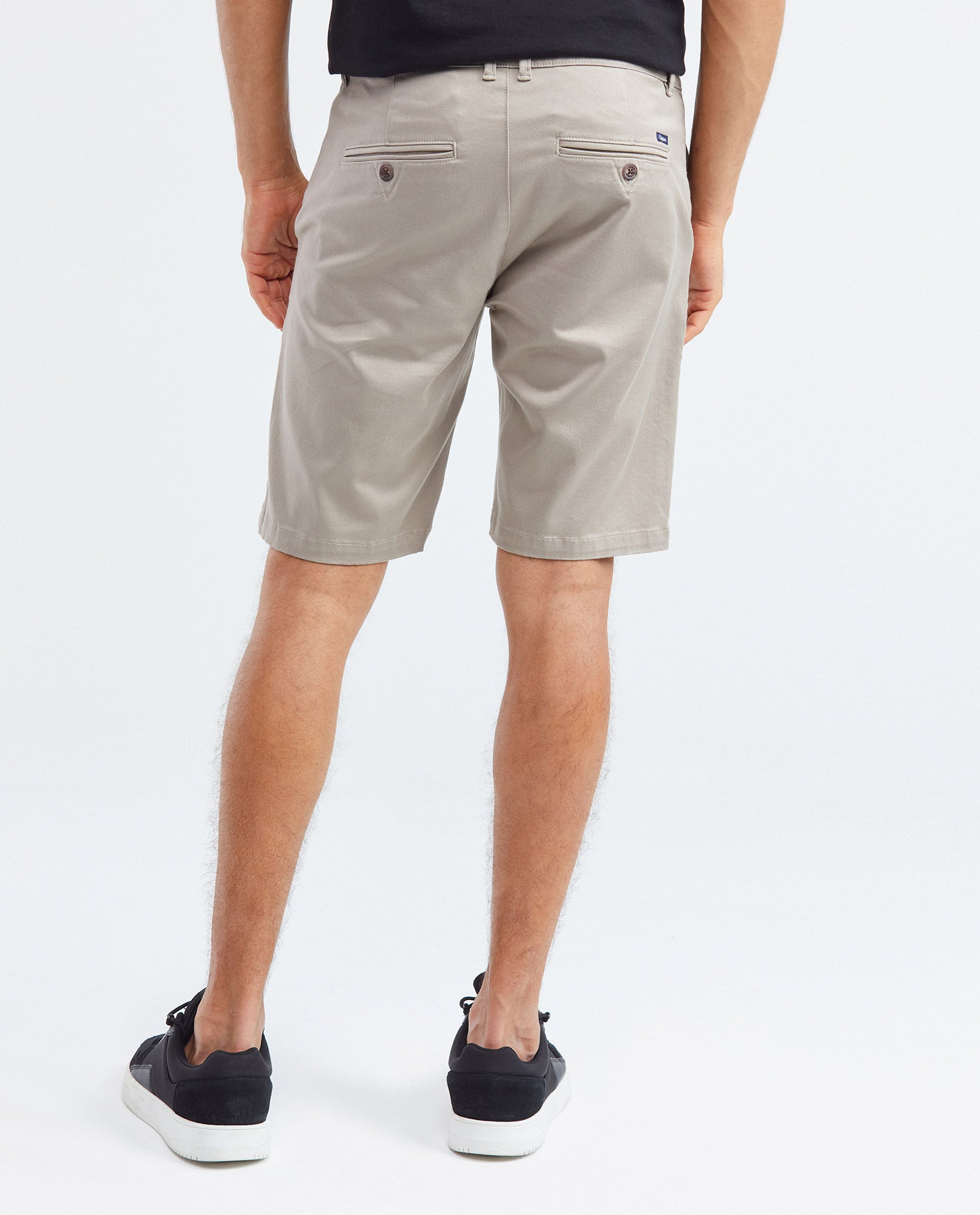 Men's Colors Bermuda Shorts Regular Fit Cotton Stretch Back Piped - 5