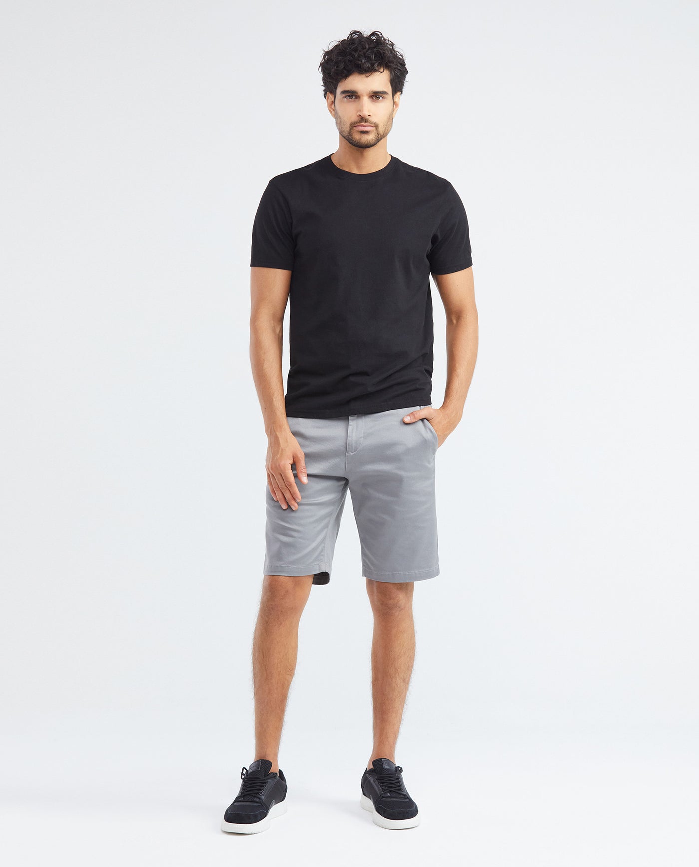 Men's Colors Bermuda Shorts Regular Fit Cotton Stretch Back Piped - 2