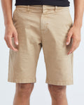 Men's Bermuda Shorts Cotton Stretch Diagonal Pockets Back Pleats Coin Pocket - 3