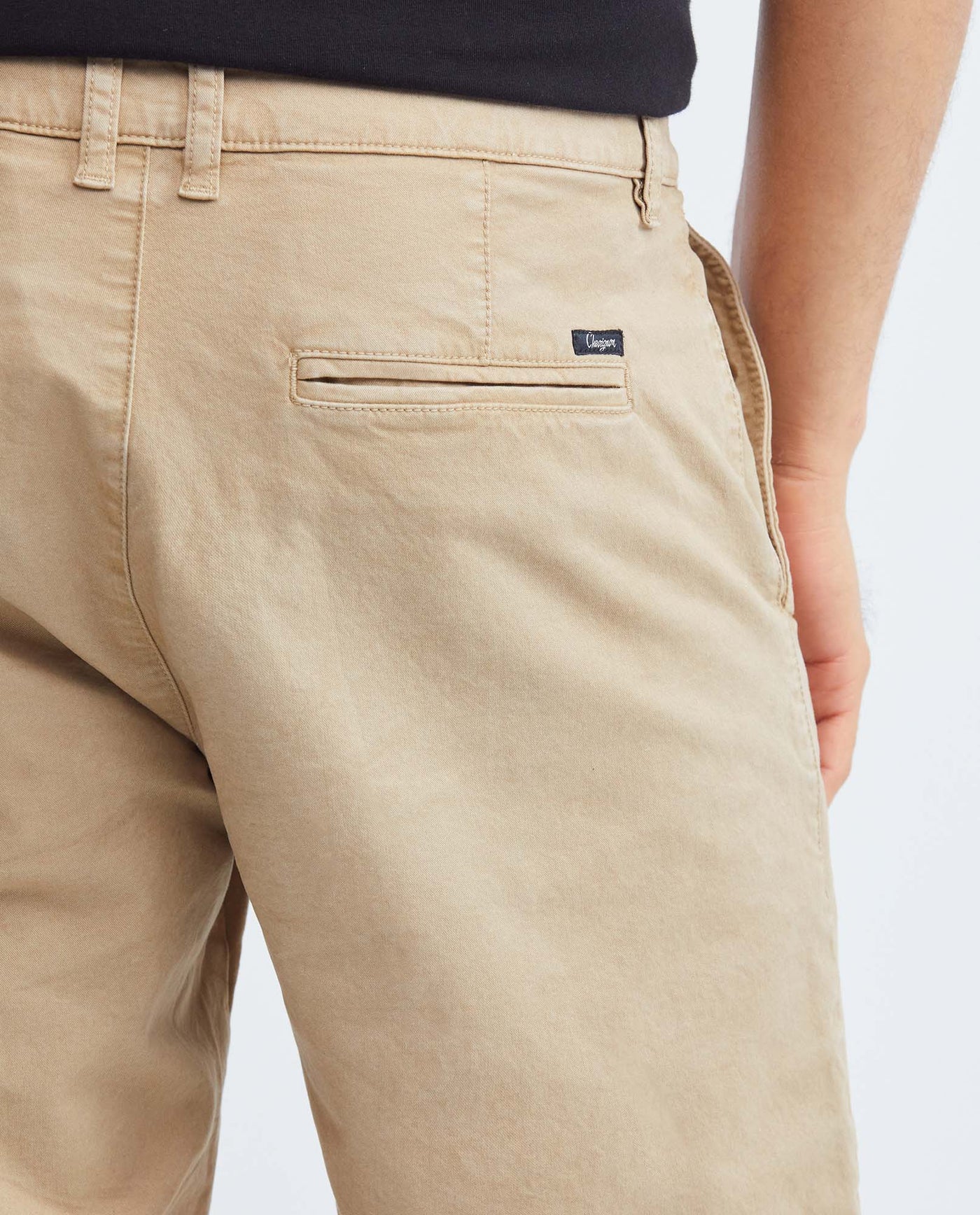 Men's Bermuda Shorts Cotton Stretch Diagonal Pockets Back Pleats Coin Pocket - 7