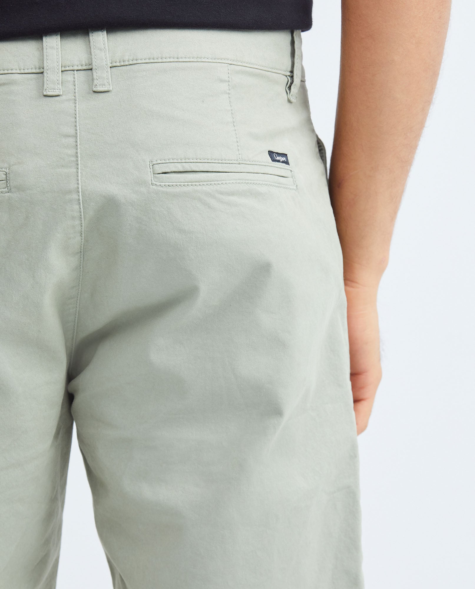 Men's Bermuda Shorts Cotton Stretch Diagonal Pockets Back Pleats Coin Pocket - 6