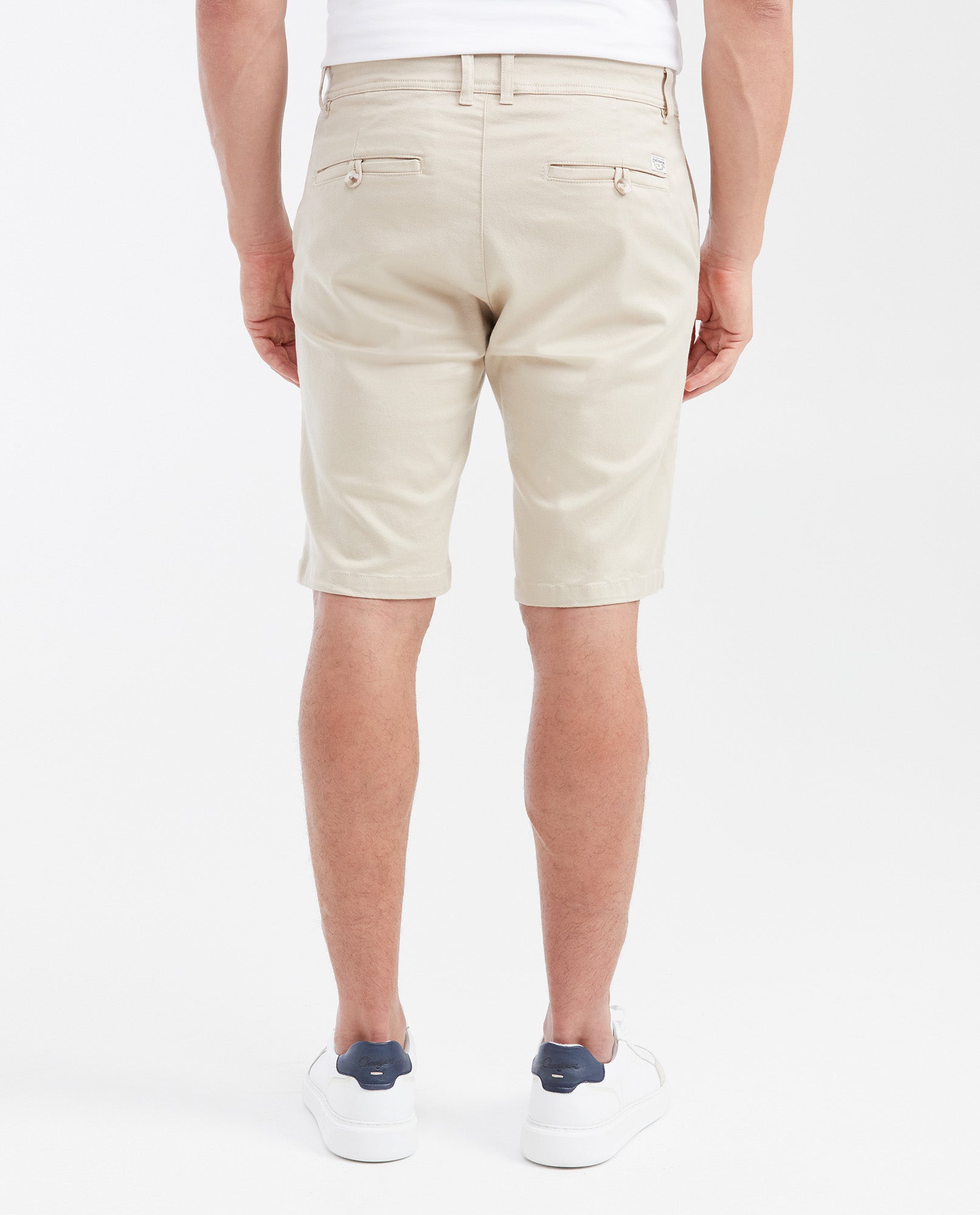 Men's Straight Fit Cotton Chino Bermuda Shorts - 5