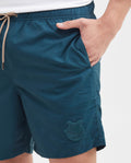 Men's Regular Fit Eco-Friendly Solid Swim Bermuda with Travel Bag - 3