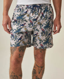 Men's Printed Swim Trunks - Raw 63_652H001_CRU114302_0