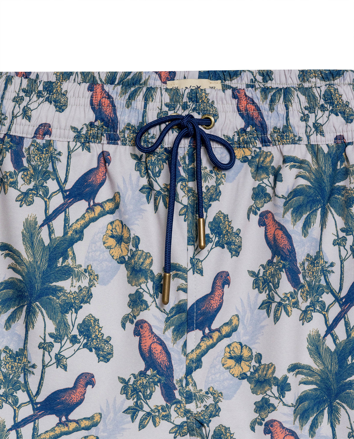 Men's Printed Swim Trunks - Raw 63_652H001_CRU114302_8