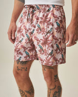 Men's Printed Swim Trunks - Pink 63_652H001_ROS131904_5