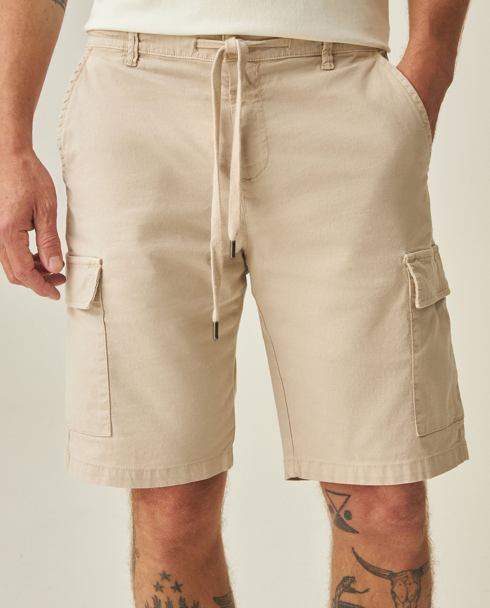 Men´s Linen Shorts - Beige 63_652H008_BEI161102_6