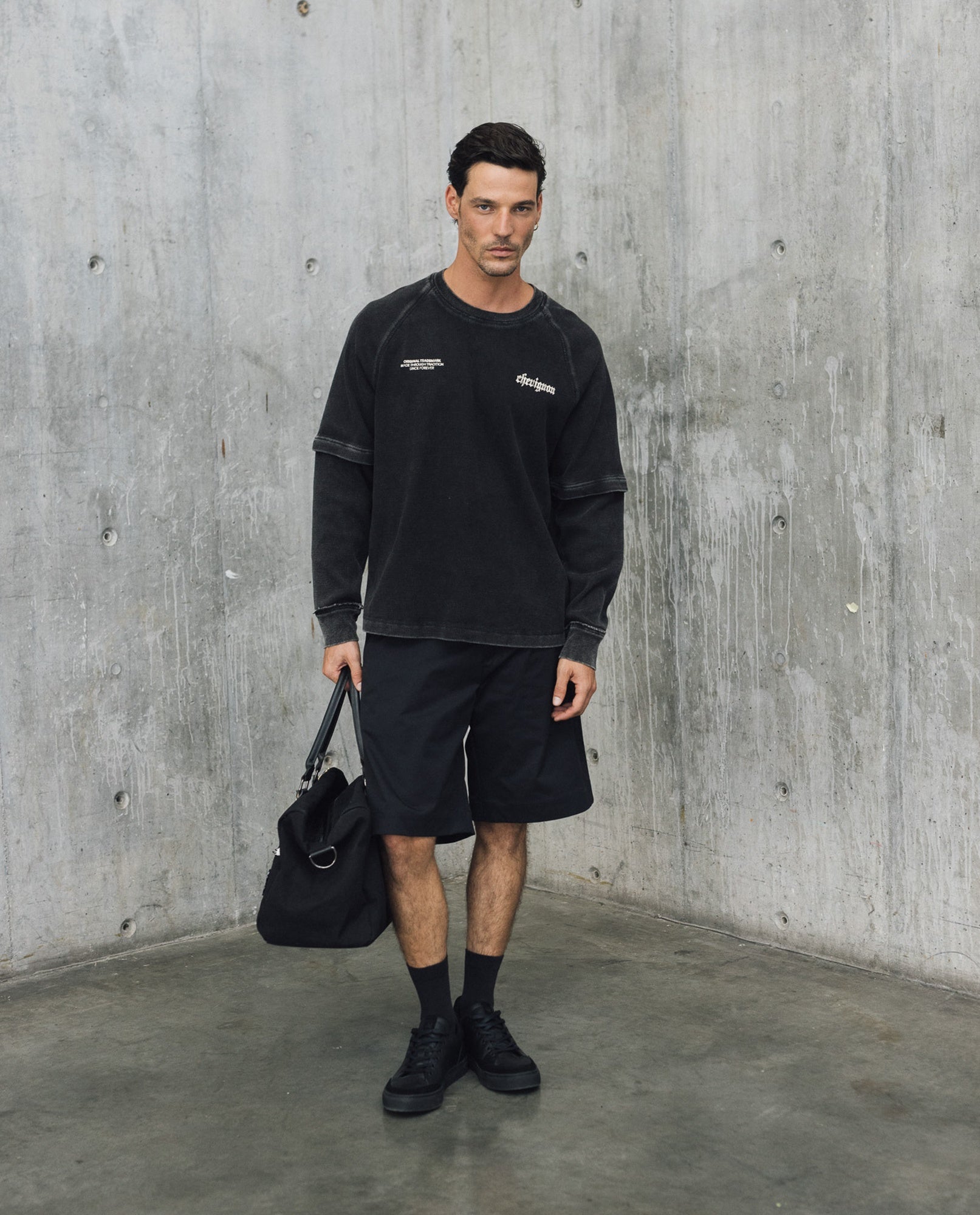 Mens Carpenter Bermuda Shorts - Special Collection - Black 63_652H201_NEG194007_0