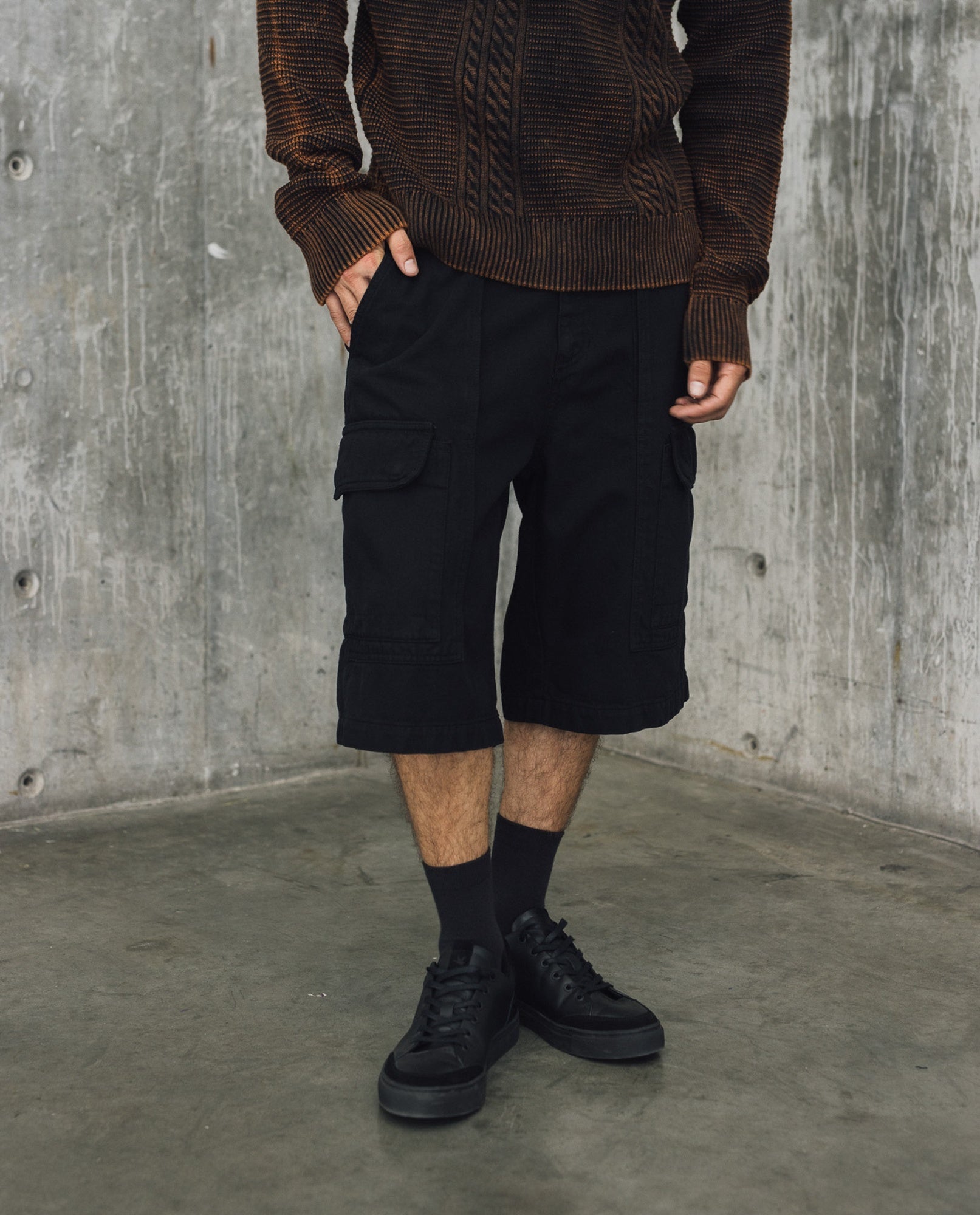 Mens Carpenter Bermuda Shorts - Special Collection - Black 63_652H201_NEG194007_3