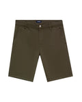 Men's Chino Mid Rise Shorts in Cotton-Tencel Blend, Journey - 1