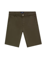 Men's Chino Mid Rise Shorts in Cotton-Tencel Blend, Journey - 1