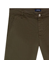 Men's Chino Mid Rise Shorts in Cotton-Tencel Blend, Journey - 7