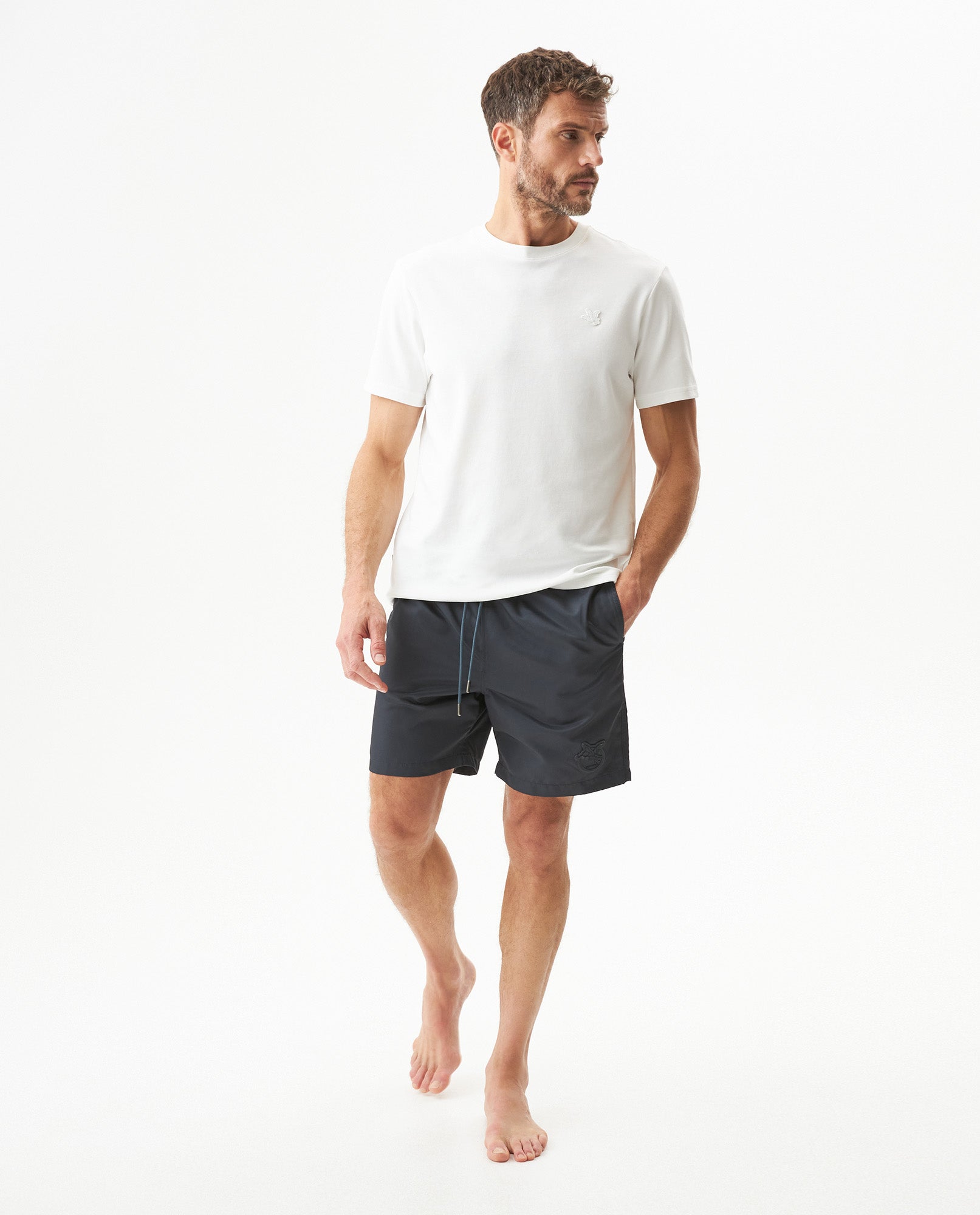 Men´s Recycled Print Swim Trunks - Blue 63_659G004_AZU194010_0