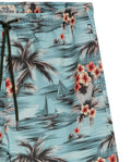Men's Swim Shorts Mid Rise in Recycled Polyester, Evening - 7
