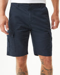 Men's Cargo Bermuda Shorts in Cotton Stretch Blend, Finery - 2