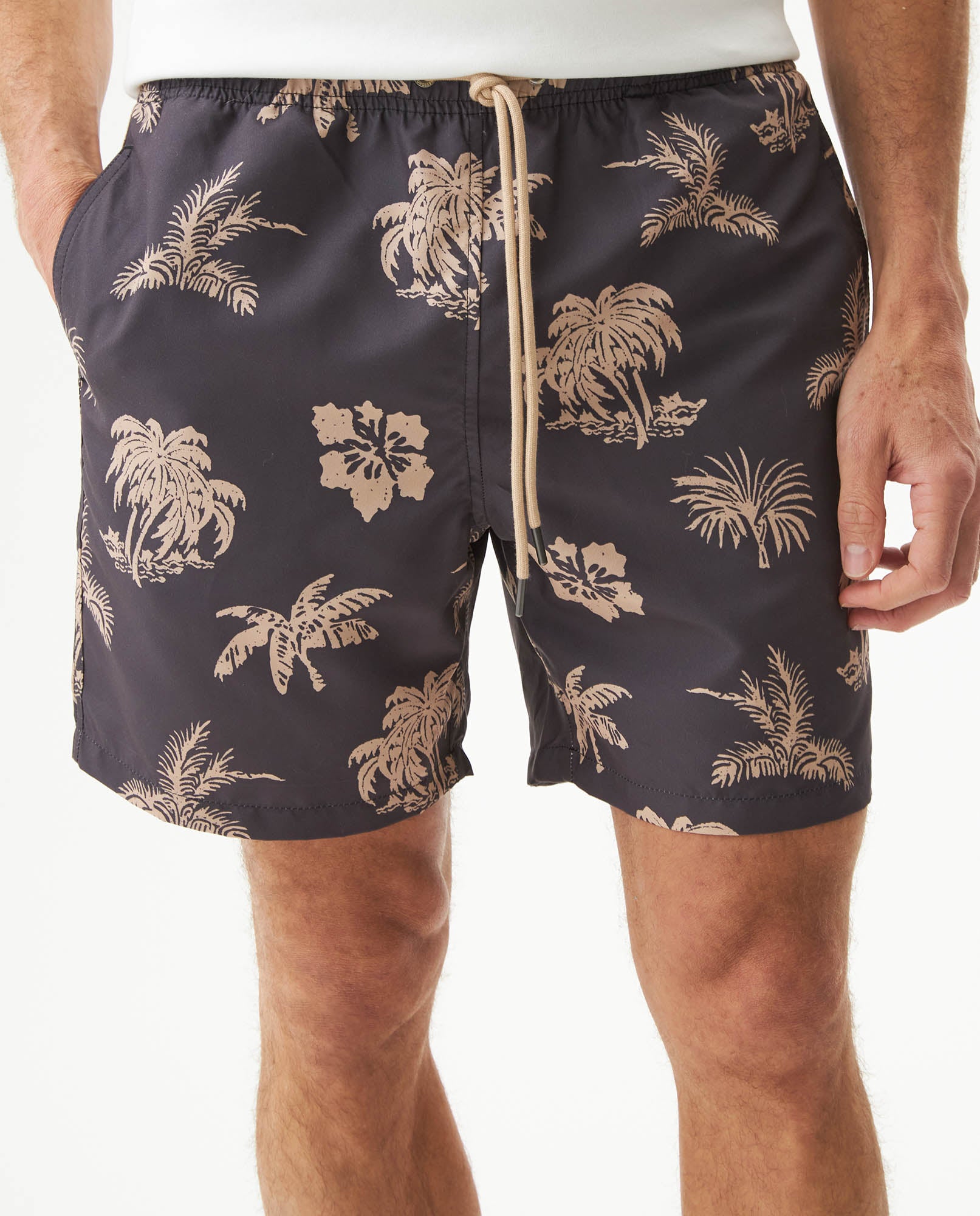 Men´s Recycled Print Swim Trunks - Blue 63_659G009_AZU194110_3