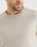 SWEAT-SHIRT À COL ROND EN BEIGE