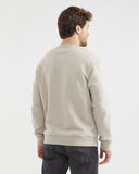 SWEAT-SHIRT À COL ROND EN BEIGE