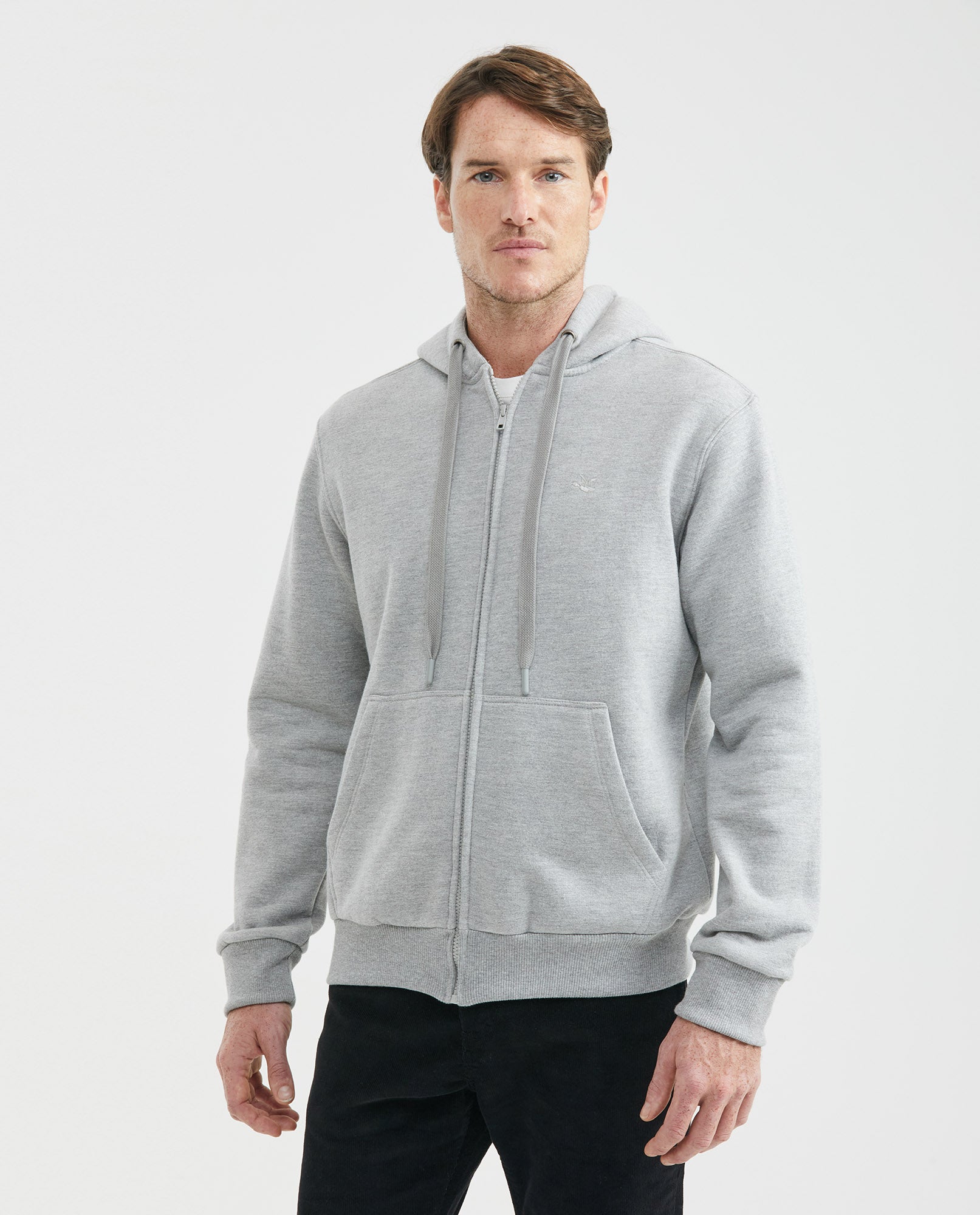 Men's Basic Hoodie Duotone Duck Kangaroo Pocket Cotton-Polyester - 1