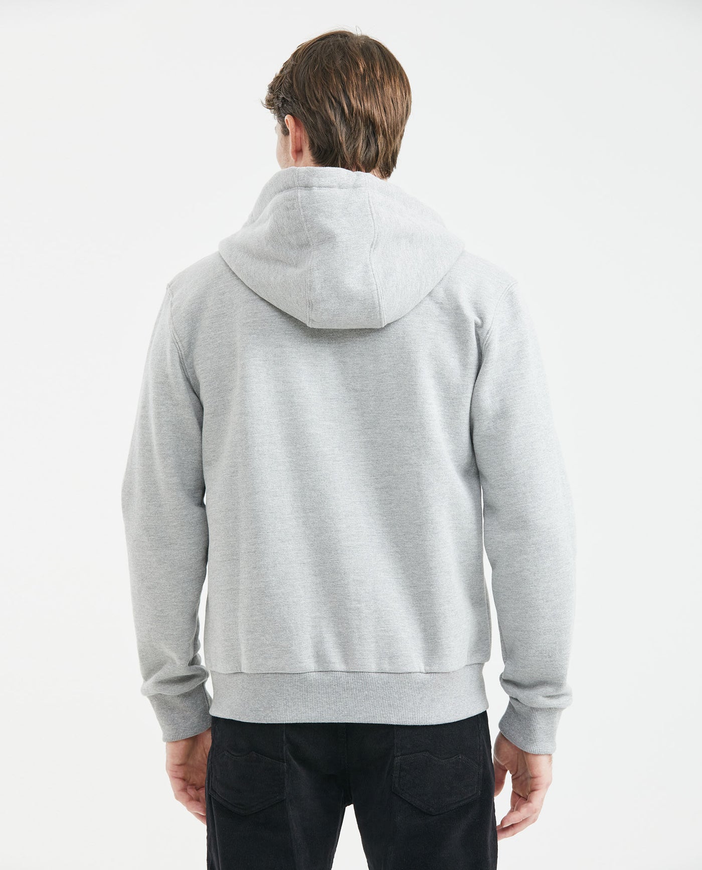 Men's Basic Hoodie Duotone Duck Kangaroo Pocket Cotton-Polyester - 5
