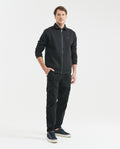 Men's High Neck Sweatshirt Metal Zipper Branded Slider Ribbed Cotton-Polyester - 2