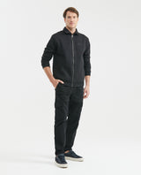 Men's High Neck Sweatshirt Metal Zipper Branded Slider Ribbed Cotton-Polyester - 2