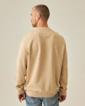 Mens Sweatshirt Crewneck Cotton Elastane Herringbone Texture Complementary Collar Fabric Embroidered Duck - Beige 63_681H002_BEI151214_6