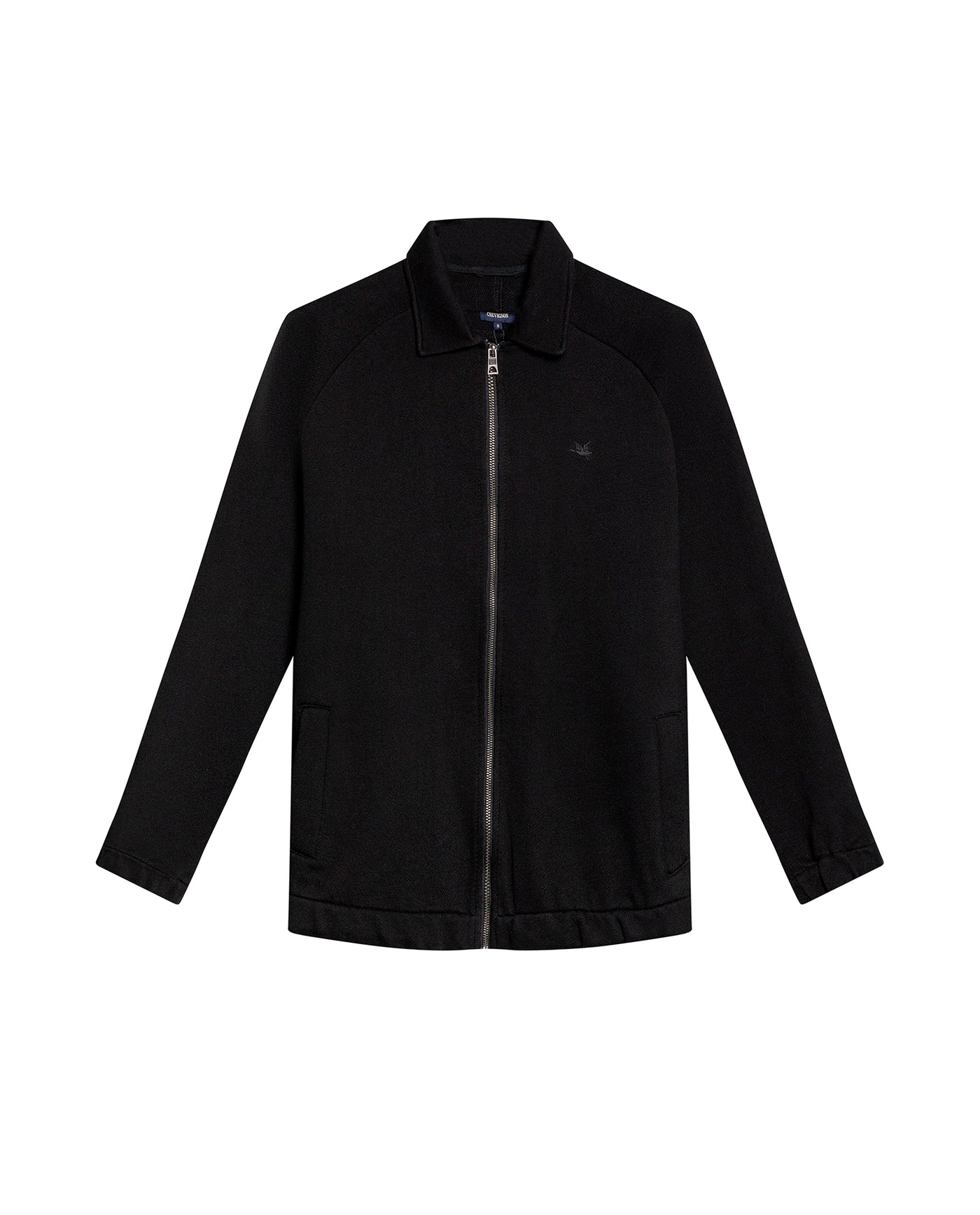 Mens Cotton Zip-Up Jacket - Black 63_681H005_NEG194007_3