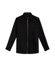 Mens Cotton Zip-Up Jacket - Black 63_681H005_NEG194007_3