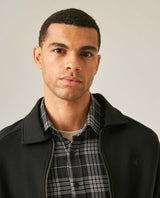 Mens Cotton Zip-Up Jacket - Black 63_681H005_NEG194007_5