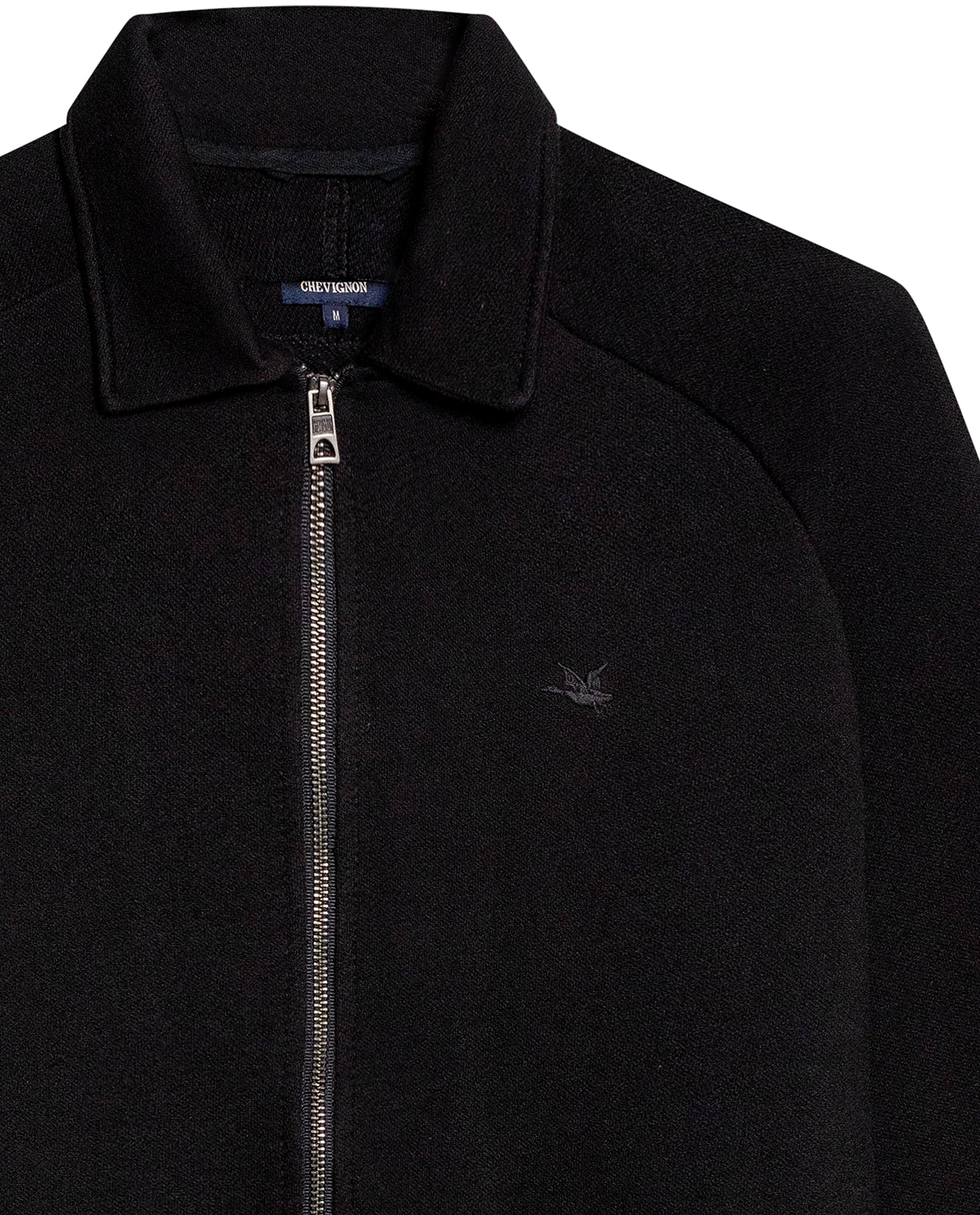 Mens Cotton Zip-Up Jacket - Black 63_681H005_NEG194007_8
