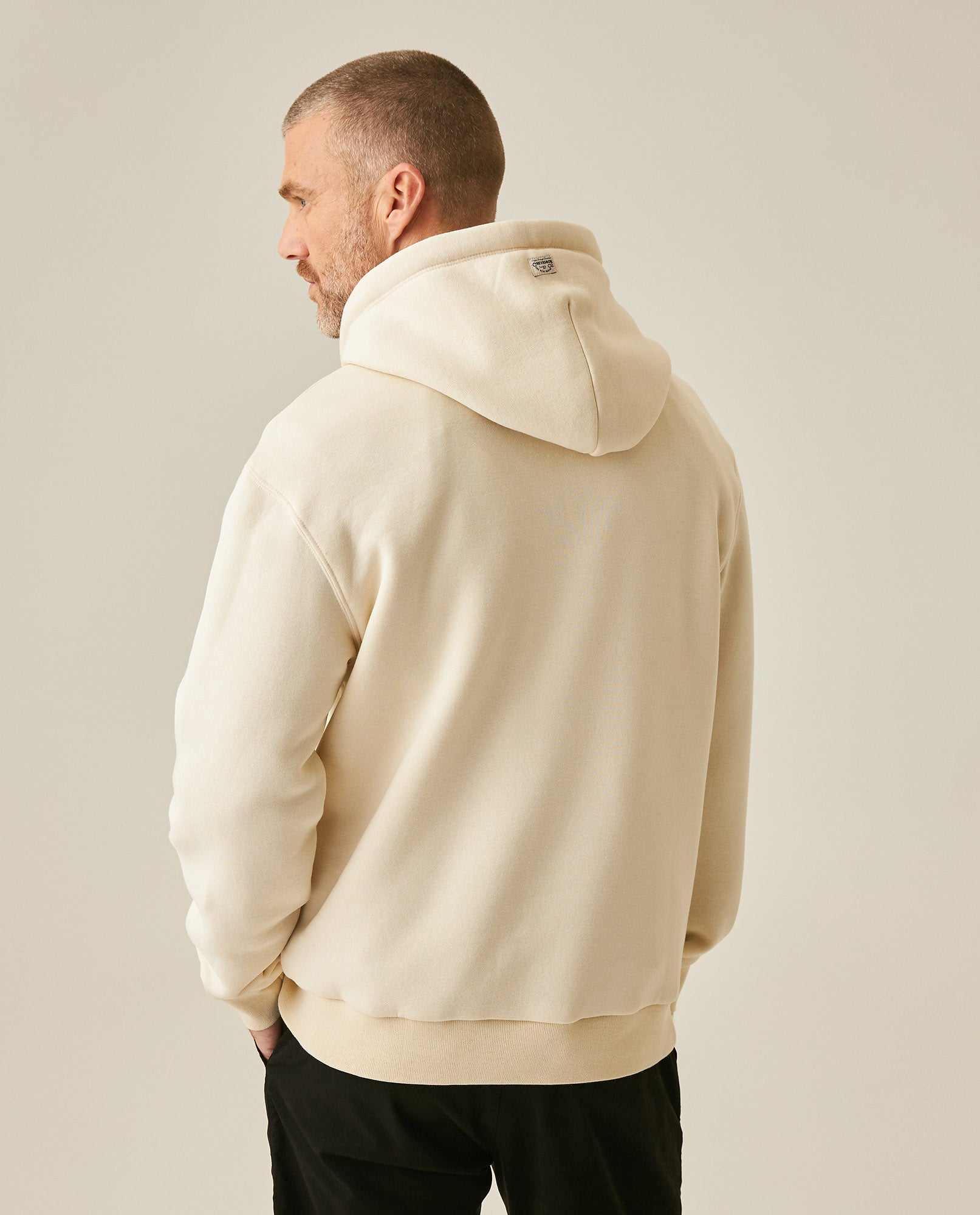 Mens Cotton Polyamide Pullover Hoodie - Raw 63_681H007_CRU130905_6
