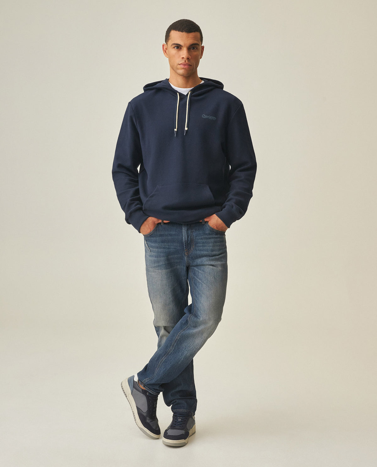 Men´s Graphic Hoodie - Blue 63_682H001_AZU193924_3