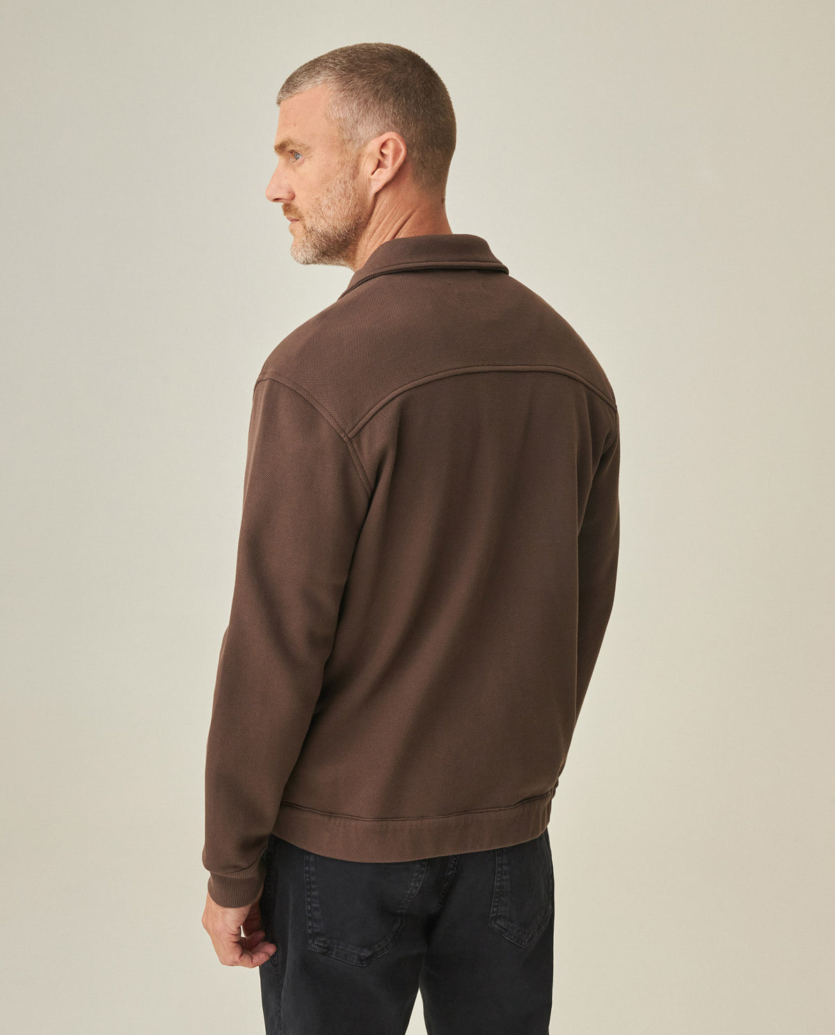 Men´s Zip-Up Sweater - Brown 63_682H002_CAF190916_6