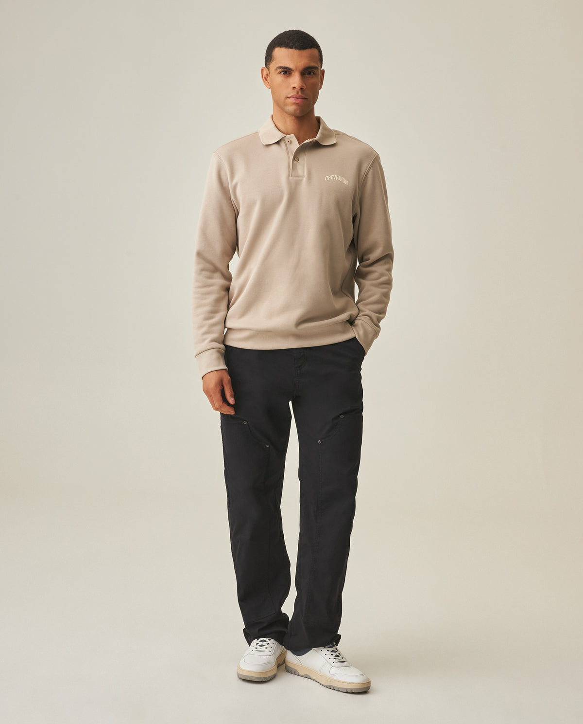 Men´s Polo Sweatshirt - Beige 63_682H003_BEI161102_3