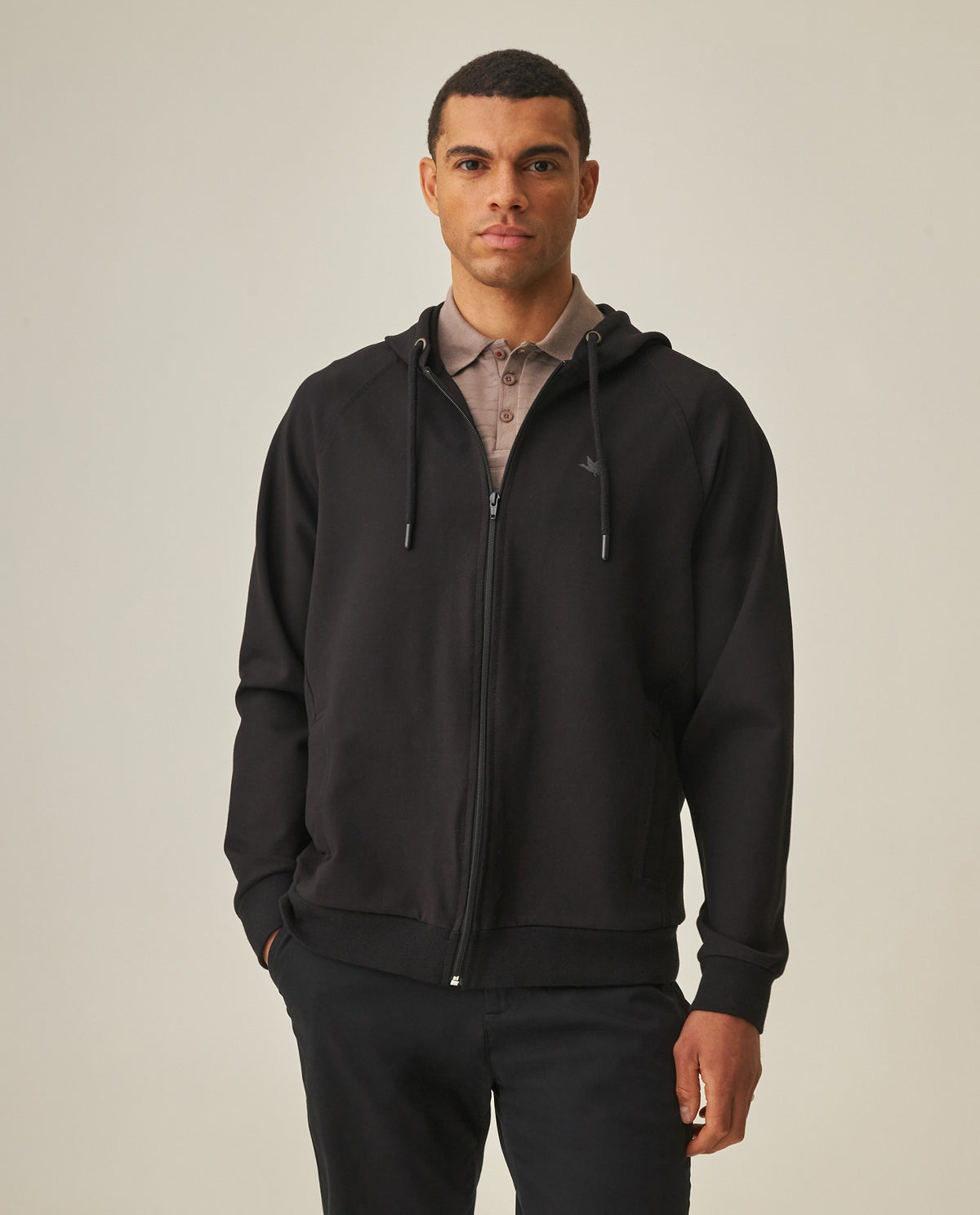 Men´s Open Hoodie - Black 63_682H005_NEG194007_3