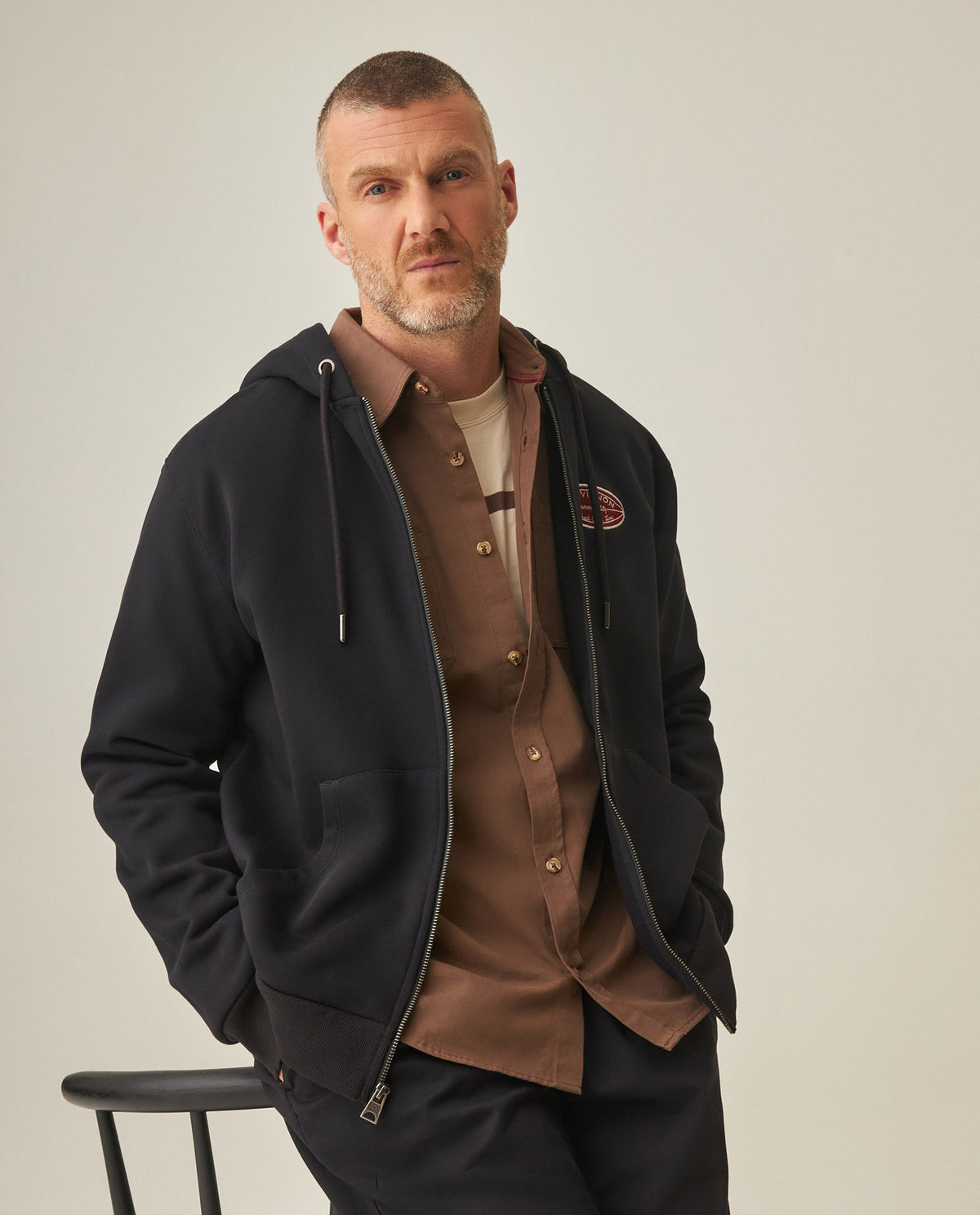 Men´s Zip-up Hoodie - Black 63_682H007_NEG194007_0