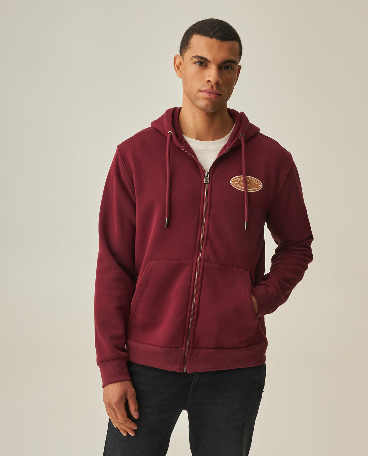 Men´s Zip-up Hoodie - Red 63_682H007_ROJ191522_0