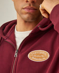 Men´s Zip-up Hoodie - Red 63_682H007_ROJ191522_3
