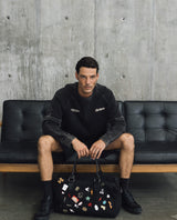Mens Double-Layer Textured Sweatshirt - Special Collection - Black 63_682H201_NEG194007_0