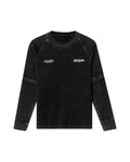 Mens Double-Layer Textured Sweatshirt - Special Collection - Black 63_682H201_NEG194007_4