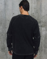Mens Double-Layer Textured Sweatshirt - Special Collection - Black 63_682H201_NEG194007_6