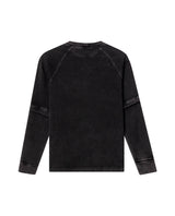 Mens Double-Layer Textured Sweatshirt - Special Collection - Black 63_682H201_NEG194007_7