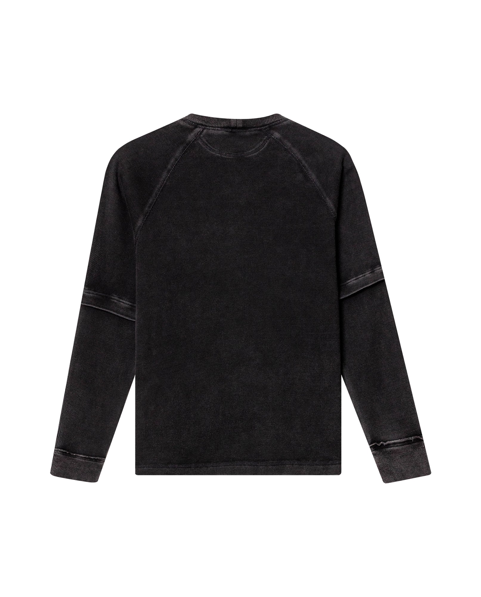 Mens Double-Layer Textured Sweatshirt - Special Collection - Black 63_682H201_NEG194007_7